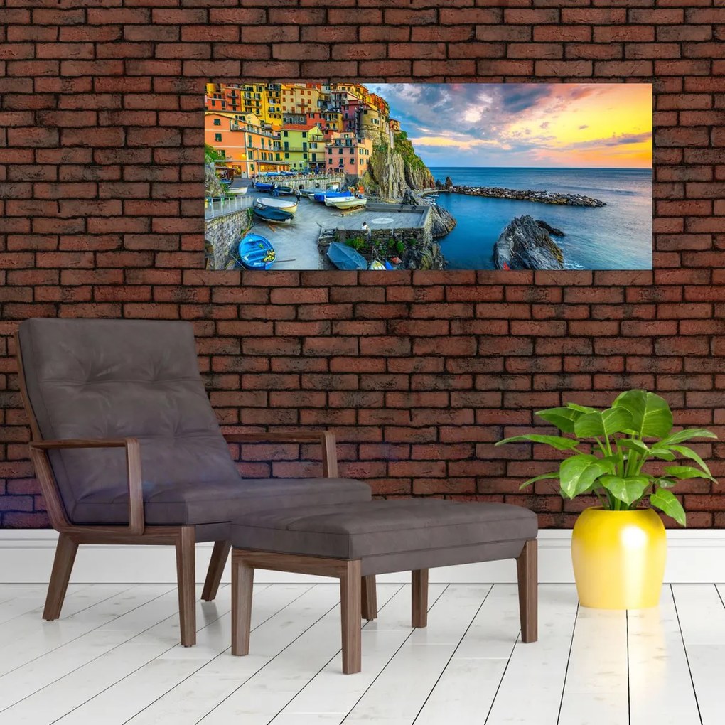 Tablou - Satul mediteranean (120x50 cm)