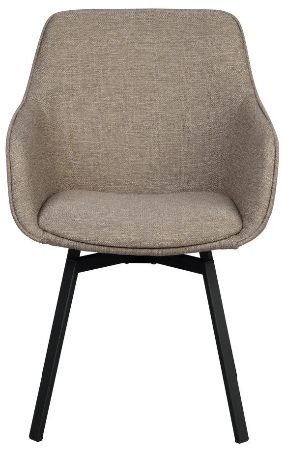 Set de scaune de sufragerie bej 2 buc. tapițat Alison – Rowico