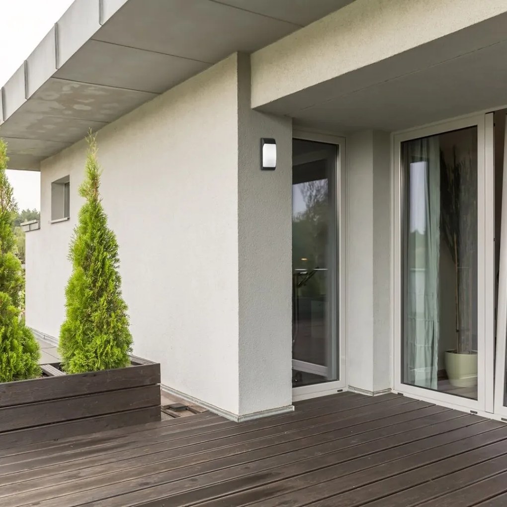 Aplica de perete pentru iluminat exterior IP65 Opole negru mat, alb