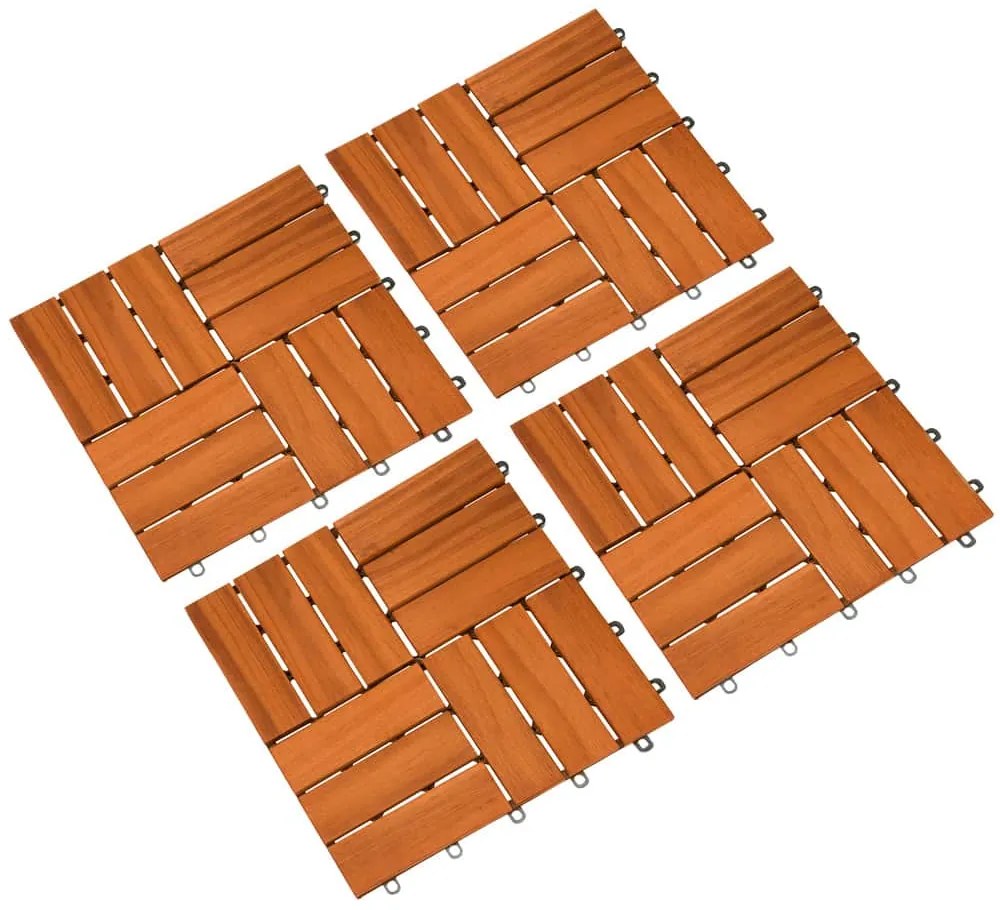 Deuba Tigla din lemn mozaic de salcam - set 11, 30x30cm