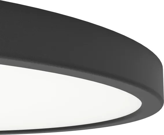 Eglo 901301-LED FUEVA Lampă stradală LED, 17 W, 230 V, 2700/4000/6500 K, Ø 38,9 cm, negru