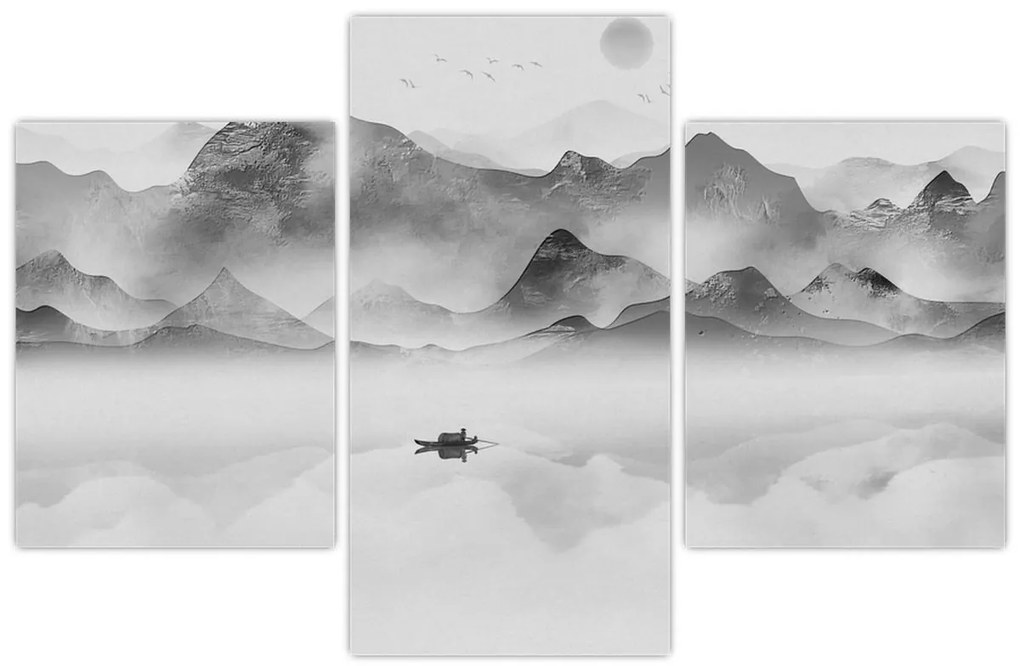 Tablou - Lac japonez (90x60 cm)