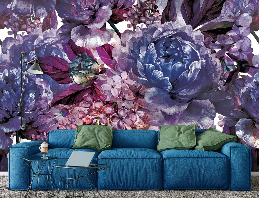 Fototapet - Flori violete (152,5x104 cm)