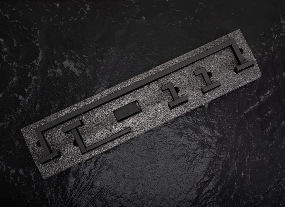 Set accesorii pentru baie Rio 4 piese negru