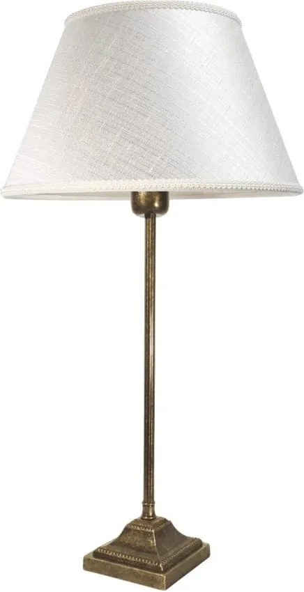 Veioza, Lampa de masa cu abajur elegant Ivory Striped Large