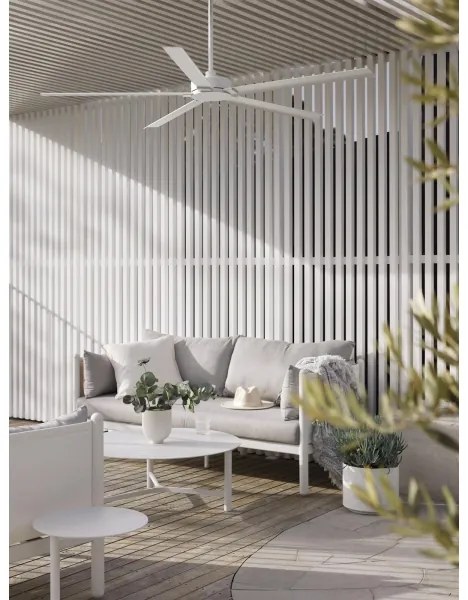 Ventilator de tavan Lucci air 21616049 MONZA IP55 alb + telecomandă