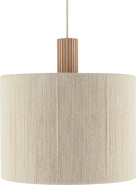 Brilliant - Lustră suspendată pe cablu ARLO 1xE27/20W/230V Ø 35 cm crem