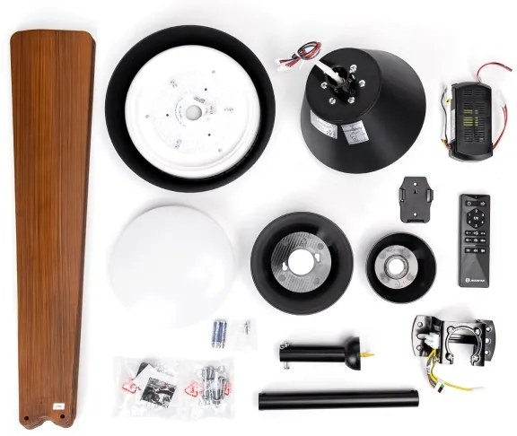 Ventilator LED dimabil de tavan Aigostar LED/24W/230V 2700-6500K 132cm + telecomandă