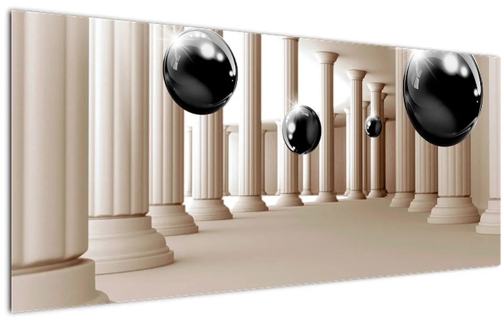 Tablou - Minge între stâlpi (120x50 cm)