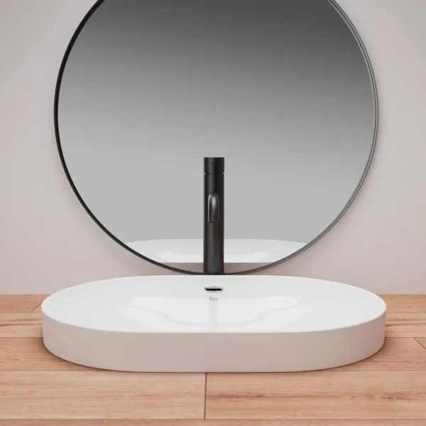 REA-U8700 - Lavoar pentru blat ARLETA 42 x 61,5 cm, ceramică, alb lucios