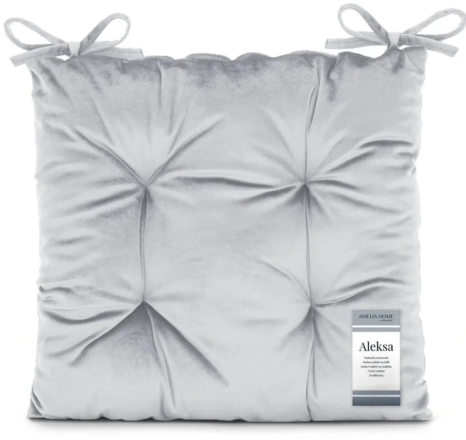 Pernă de scaun din catifea 40x40 cm Aleksa – Restilo