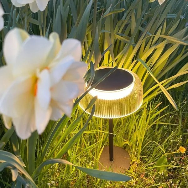 Lampă LED solară reîncărcabilă dimabilă Zuma Line DT33111 BLUET LED/2,5W/2000 mAh IP44 negru