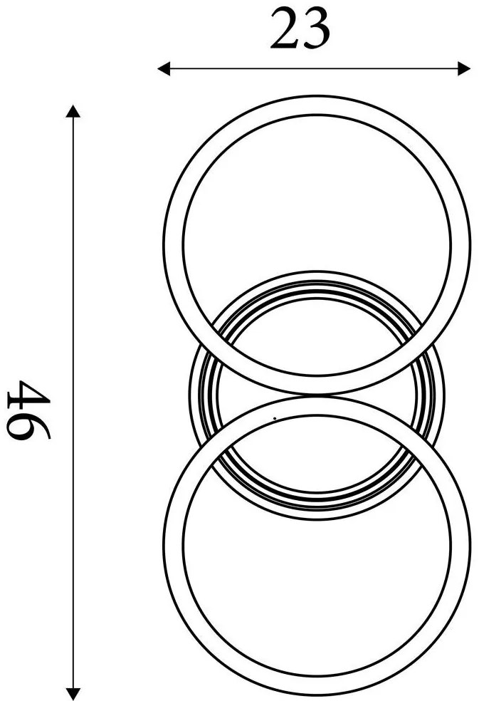 Plafoniera LED design circular Contour