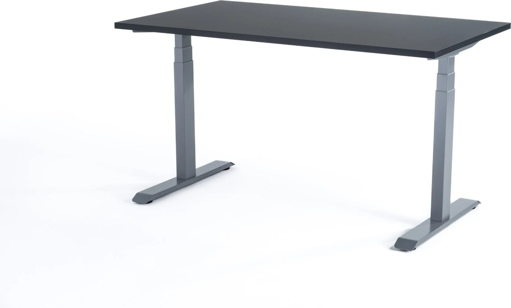 Viva Smart 2.0, Birou reglabil electric cu două motoare electrice - Premium - 1600x800x25 - Negru - Gri