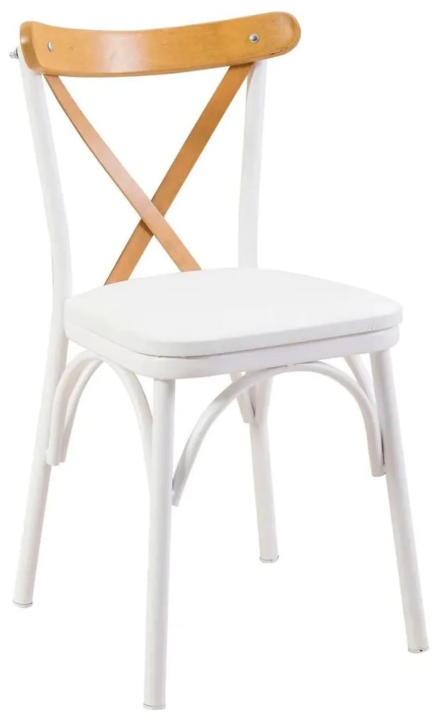 Set mobilier sufragerie Duvasa 6 (stejar + alb) (pentru 2 persoane). 1093756