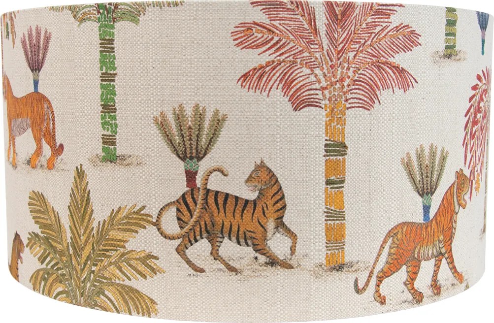 Abajur din material textil multicolor cu imprimeu animal 50/50/25