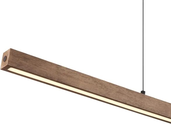 Globo 17015 - Lustra OLIVUS suspendată pe cablu, LED reglabil cu comutare tactilă/24W/230V 3000K maro