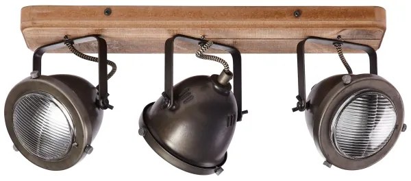 Brilliant - Spot CARMEN WOOD 3xGU10/5W/230V maro