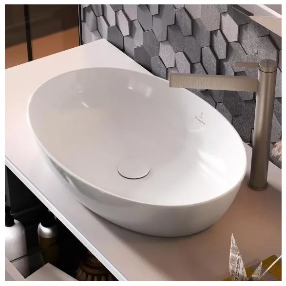 Pachet lavoar pe blat Villeroy&Boch Artis si baterie Kludi Balance, 41986101+522988775
