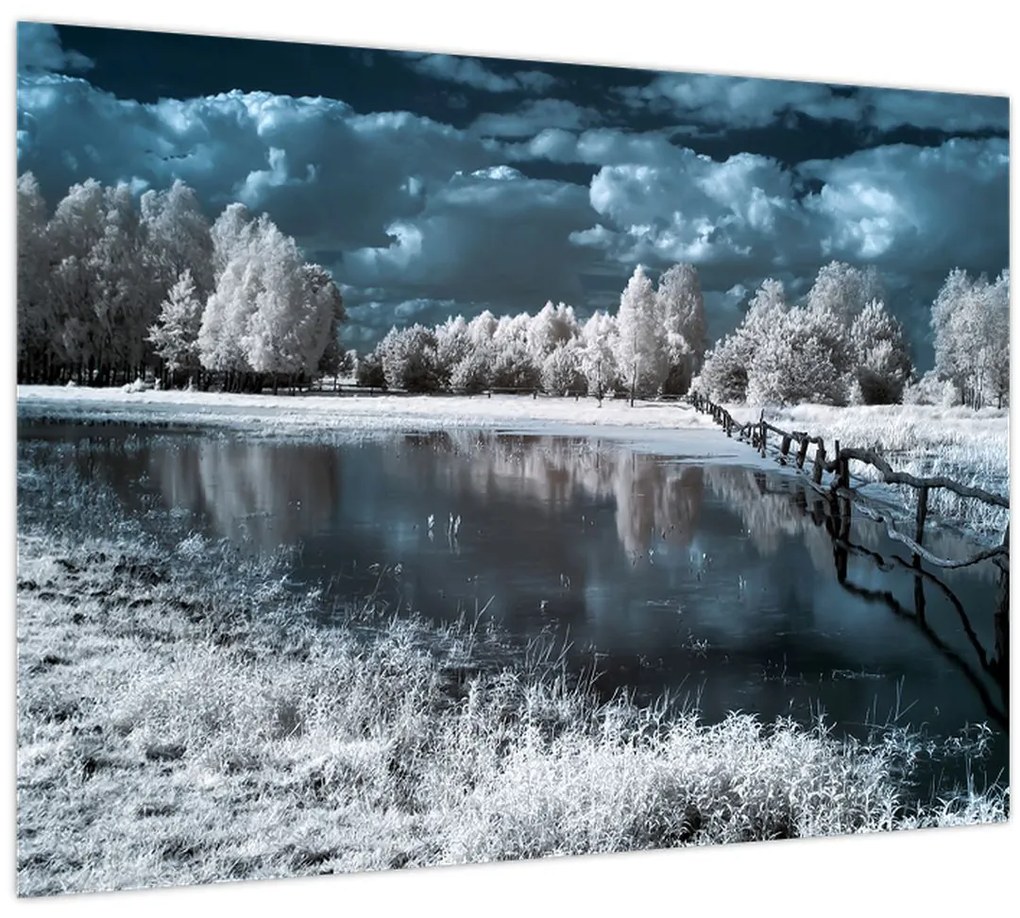 Tablou - Peisaj înghețat (70x50 cm)