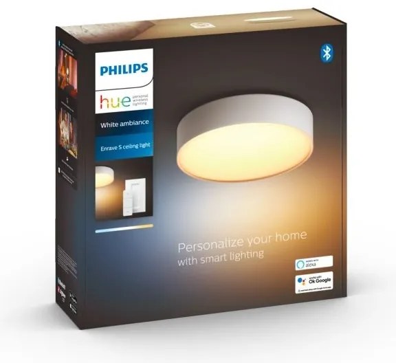 Philips - Lampă LED reglabilă Hue ENRAVE S LED/9,6W/230V Ø 261 mm albă+telecomandă
