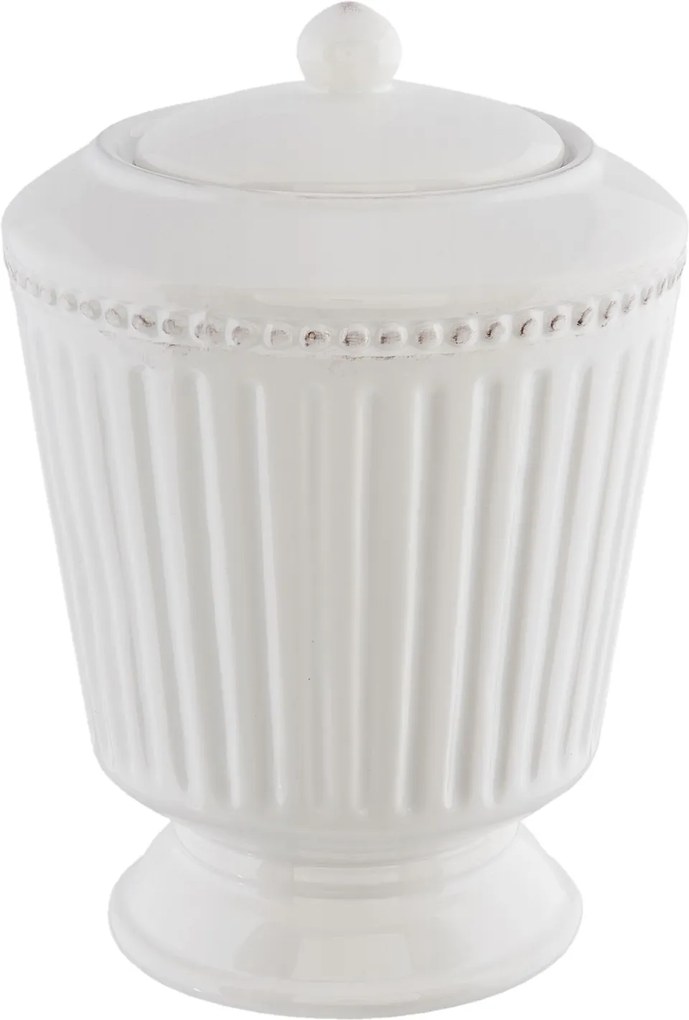 Borcan ceramica alb Elegance Ø 16*22 cm - 2 L