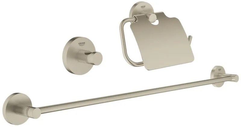 Set accesorii baie Grohe Essentials Guest, 3 piese, nickel - 40775EN1