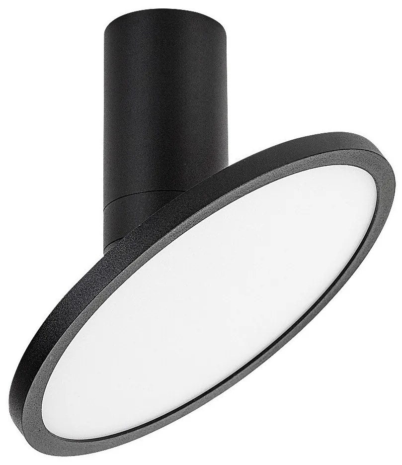 Plafoniera LED din metal negru reglabila Ovidia