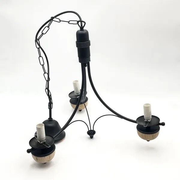 Lustră pe lanț Brilagi COTTAGE 3xE14/40W/230V fag/alb