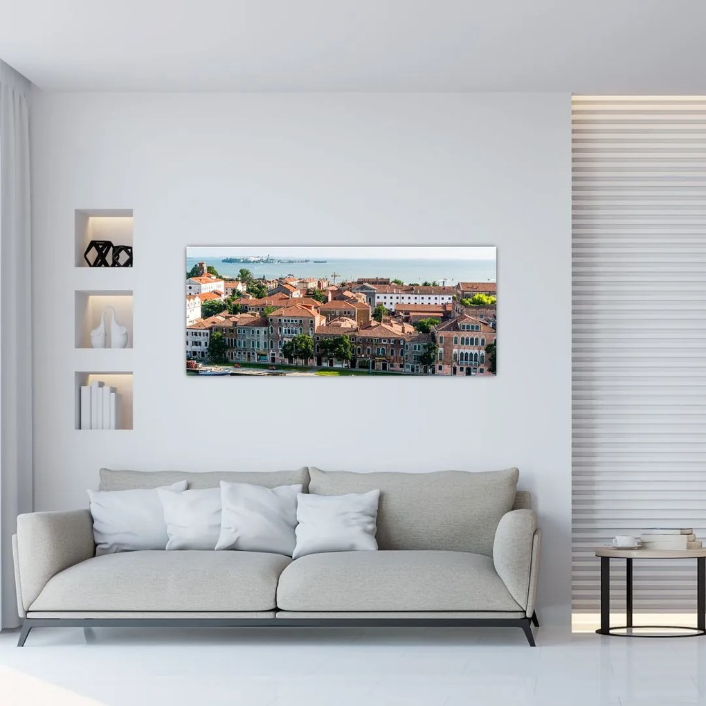 Tablou - Vedere aeriană a orașului (120x50 cm)