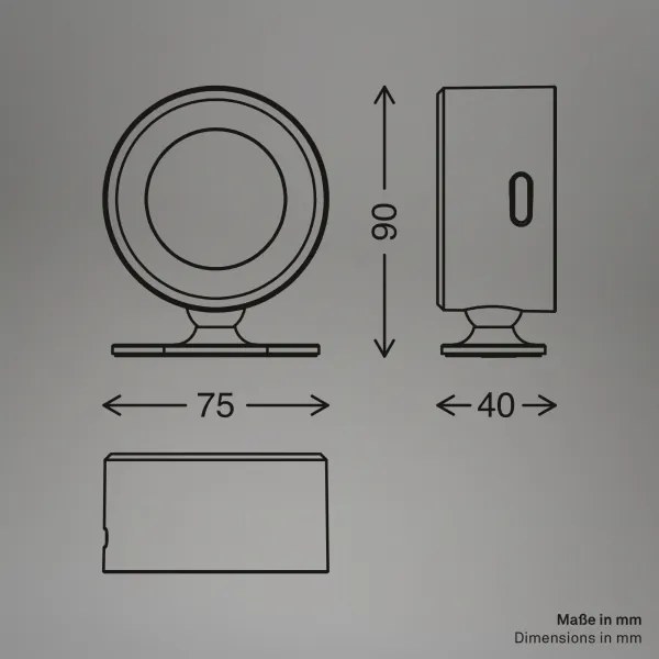 Briloner 3896016 - Aplica de perete LED TARI, reîncărcabilă, reglabilă, 1,6W/5V, 1500 mAh, albă