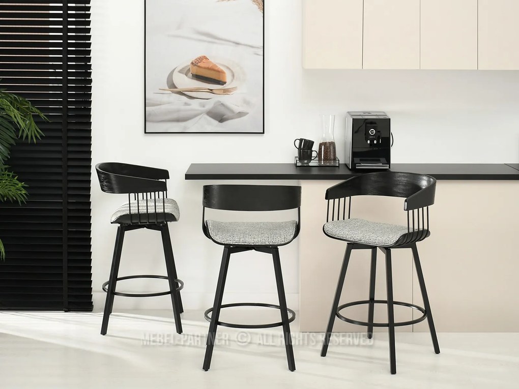 Scaun Pavel (gri negru + negru). 1110733
