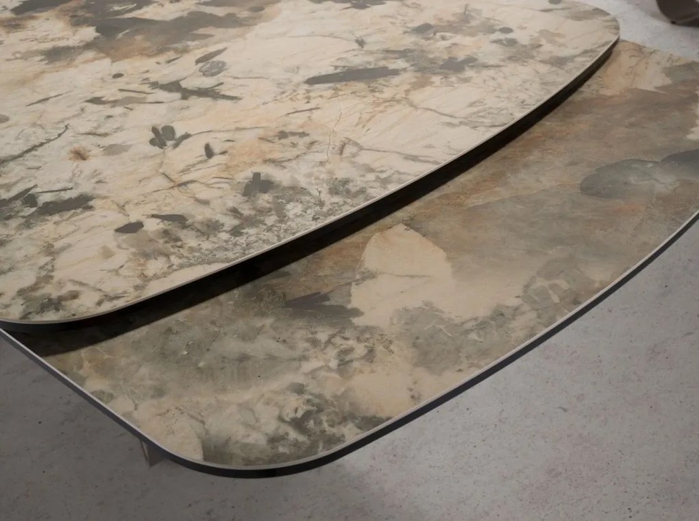 Masa extensibila deosebita design LUX Marble 200-300x100cm