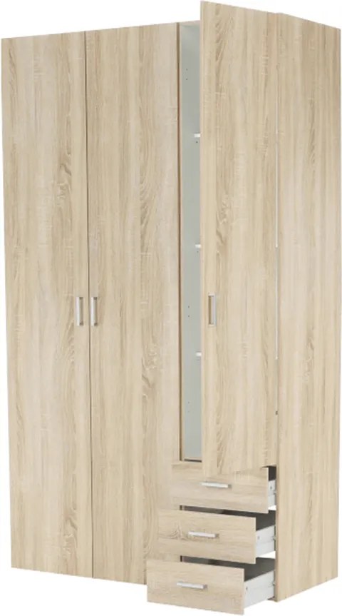 Dulap, 3 uşi, stejar sonoma, GWEN 70427