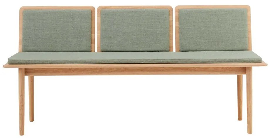 Bancă tapițată cu lână verde deschis Elba - Hammel Furniture