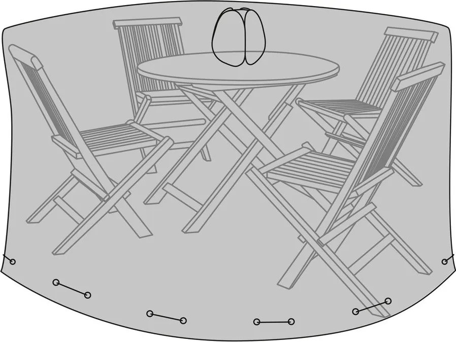 Husă de protecție pentru masa de grădină ø 185 cm – House Nordic