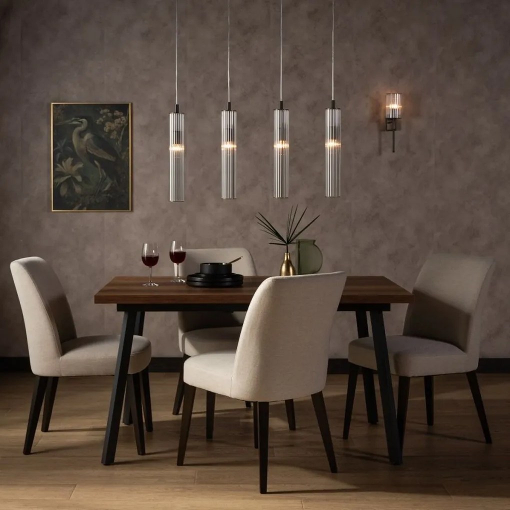 Lustra, Pendul design modern ARIA titan periat