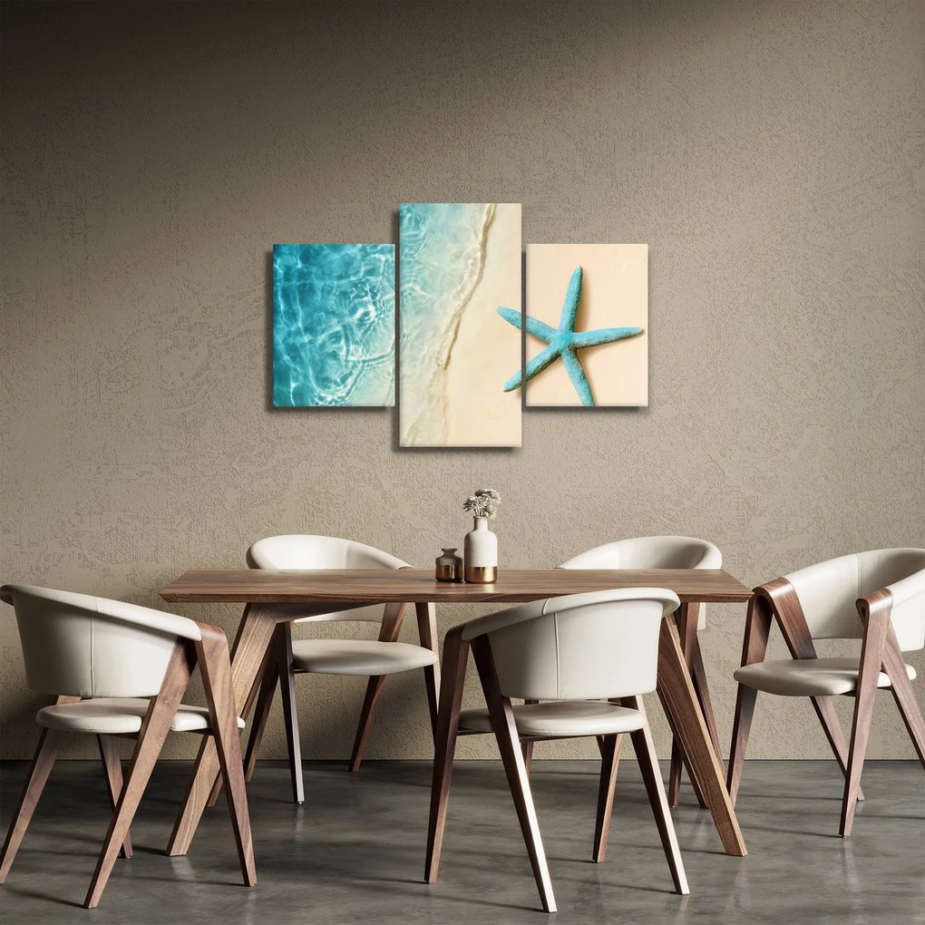 Tablou - Stea de mare pe plajă (90x60 cm)