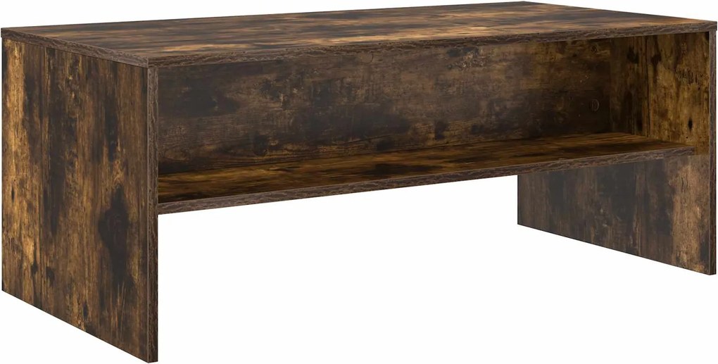 vidaXL Masă de cafea Stejar fumuriu 100 x 50 x 40 cm Lemn compozit