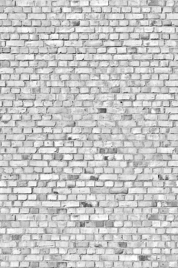 Tapet Brick Wall, White, Rebel Walls