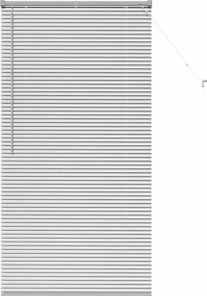 vidaXL Jaluzele venetiene Manual Argintiu 175 x 90 cm Aluminiu