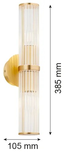 Aplică Argon 7203 HAMPTON 2xE14/7W/230V auriu