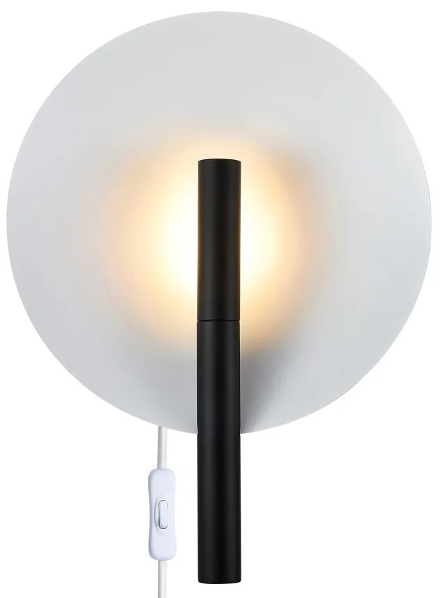 Aplica de perete ambientala design nordic Furiko negru/alb