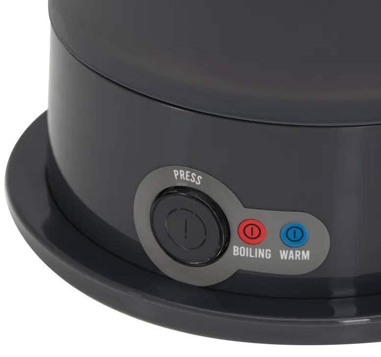 Fierbator pentru calatorii Adler AD 1377, 600W, 0,6 l, Corp pliabil din silicon, Protectie la supraincalzire, Indicator luminos, Gri/Negru