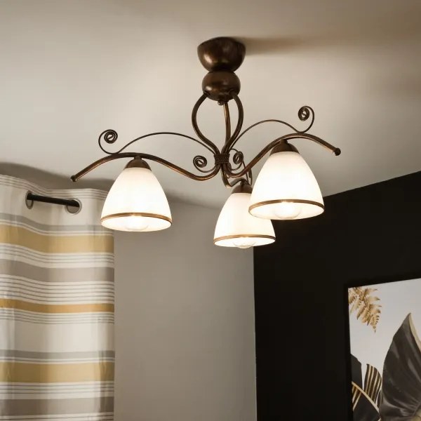 Lustră LED aplicată Brilagi ANTICO 3xE27/60W/230V patină bronz