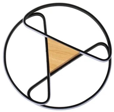 Plafonieră LED dimabilă LED/75W/230V 3000-6500K maro/negru + telecomandă