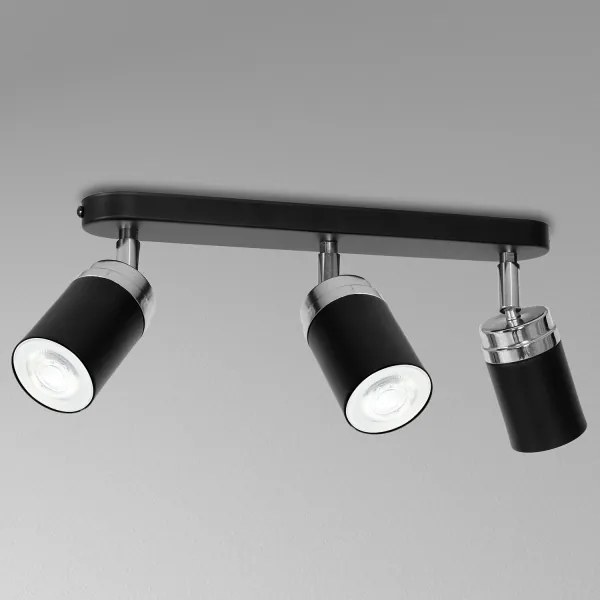 Spot RENO 3xGU10/60W/230V negru/crom