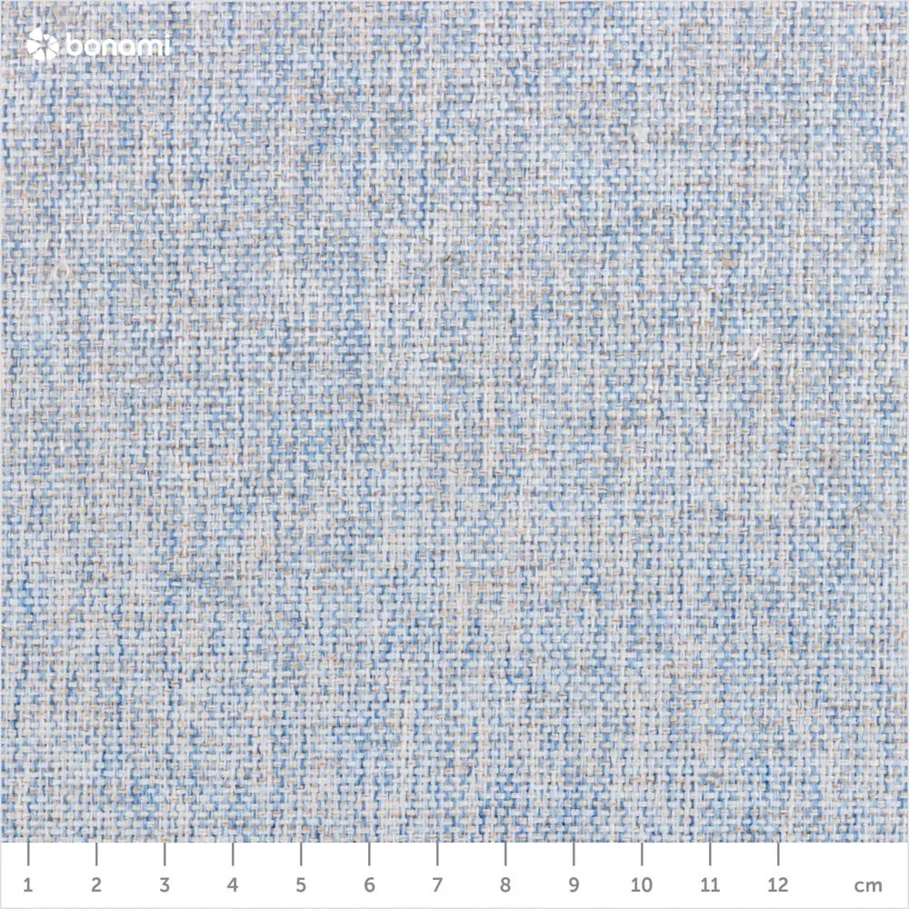 Canapea extensibilă în formă de "U" cu șezlong pe partea dreaptă Miuform Dazzling Daisy, albastru deschis