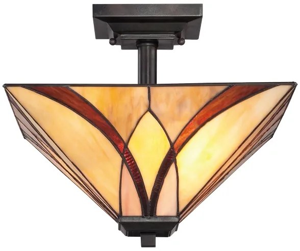 Elstead QZ-ASHEVILLE-SF - Lustru pe tijă Tiffany ASHEVILLE 2xE27/100W/230V