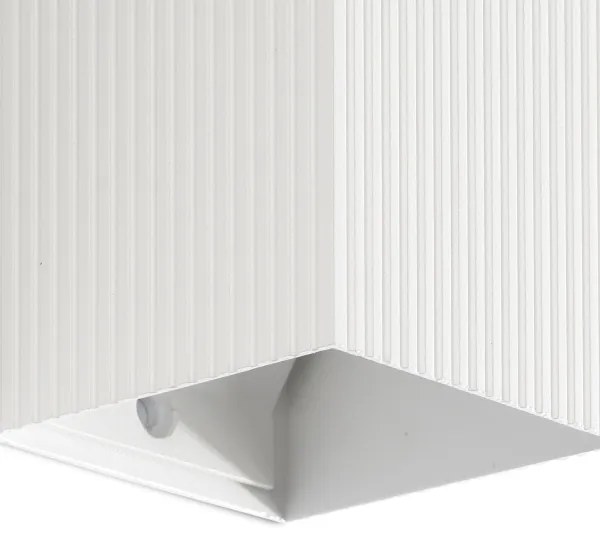 Aplică FARO 40534 SOLE 1xGU10/8W/230V alb canelat dreptunghiular